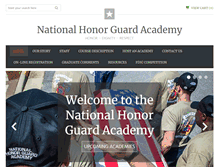 Tablet Screenshot of nationalhonorguardacademy.com
